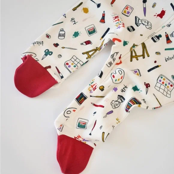 Get Cozy with Organic Colorful Rompers - Perfect for Sleeping or Strolling! - Picture 7 of 9